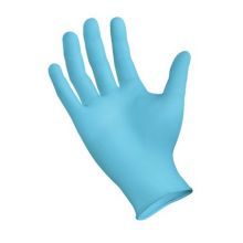 General Purpose Glove GripStrong Medium Nitrile Blue Beaded Cuff NonSterile