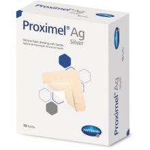 Silver Foam Dressing Proximel Border Ag 3 X 3 Inch Square Sterile