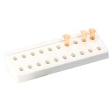 Microcentrifuge Microcentrifuge Tube Rack Globe Scientific 20 Place 1.5 to 2.0 mL Tube Size White 1-2/5 X 2-3/4 X 8-1/4 Inch