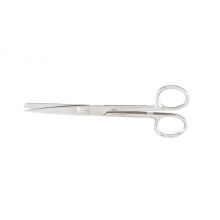 Operating Scissors Miltex 6 Inch Length OR Grade German Stainless Steel NonSterile Finger Ring Handle Straight Blade Sharp Tip / Blunt Tip