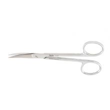 Plastic Surgery Scissors Miltex Wagner 4-3/4 Inch Length OR Grade German Stainless Steel NonSterile Finger Ring Handle Curved Blade Sharp Tip / Sharp Tip 250148