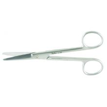 Dissecting Scissors Miltex Mayo 6-3/4 Inch Length OR Grade German Stainless Steel NonSterile Finger Ring Handle Curved Rounded Blades Blunt Tip / Blunt Tip