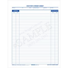 Doctors Order Sheet Form