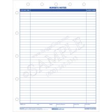 Nurse's Notes Form - 1-Sided