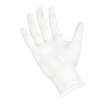 General Purpose Glove SemperGuard Large Vinyl Clear Beaded Cuff NonSterile