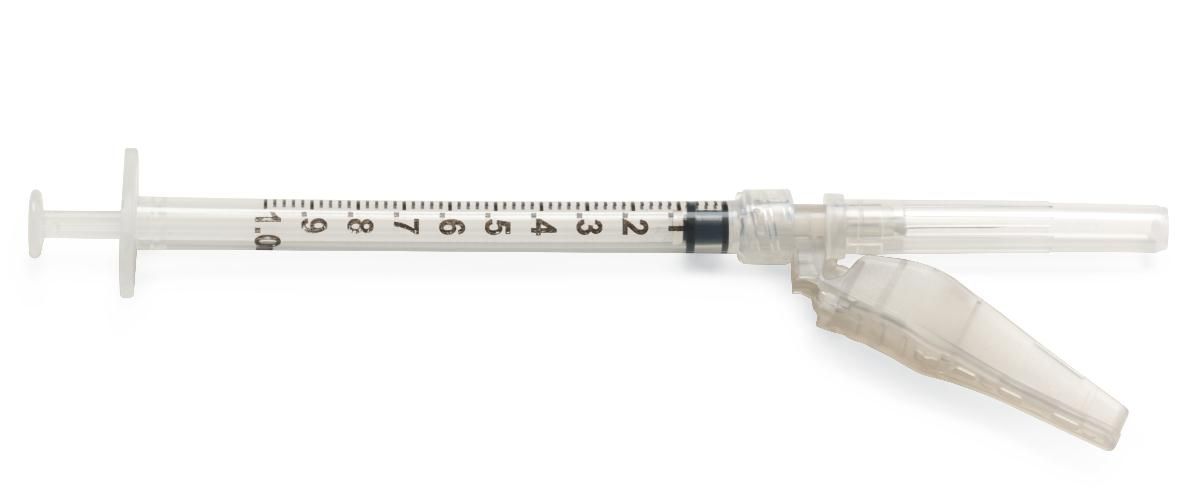 1ml Syringe With 27G Hypodermic Needle Rays InJ/Light — RayMed